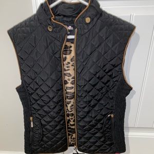 Lee Hanton Black/Leopard Vest